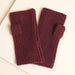 Lisa Angel Burgundy Knitted Hand Warmers