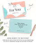For You Personalised Note