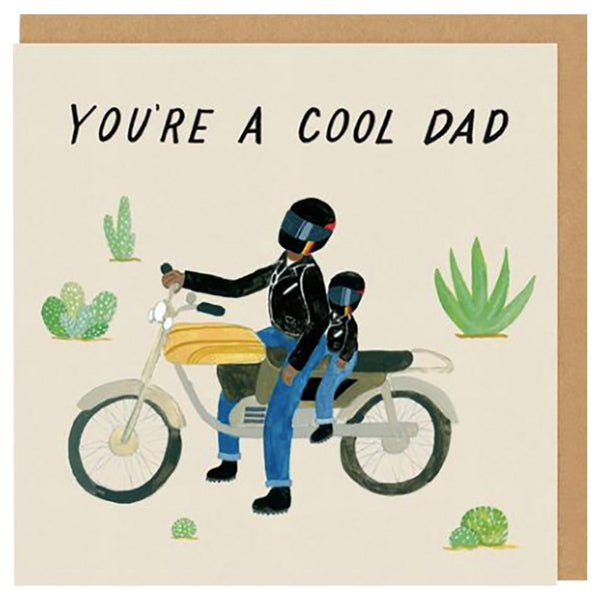 Ohh Deer Motorcycle Dad Birthday Card