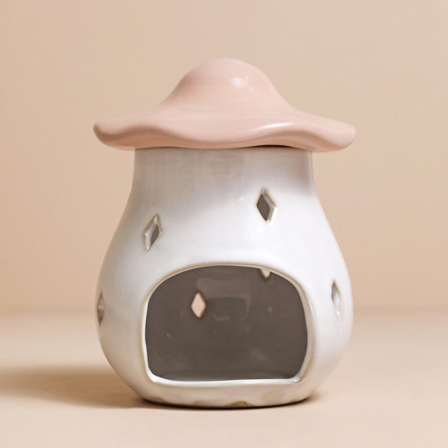 Lisa Angel Pink Ceramic Toadstool Wax Burner