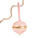Lisa Angel Pink Glass Gold Secret Opening Bauble