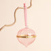 Lisa Angel Pink Glass Gold Secret Opening Bauble