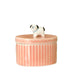Lisa Angel Pink Oval Ceramic Dog Trinket Pot