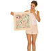 Powder Cotton Bandana - Wild Flowers - Coconut Cream