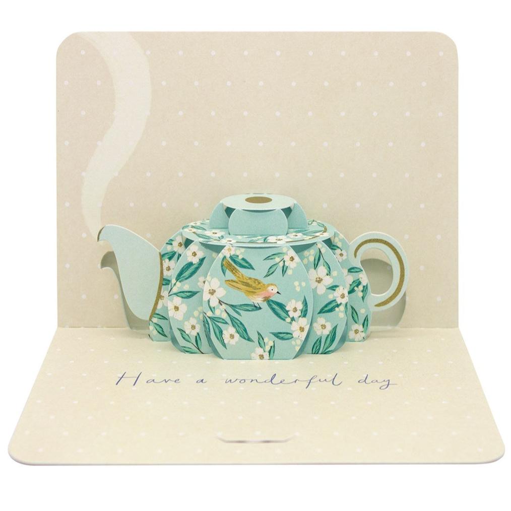 The Art File Teapot Pop Up Card