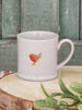 Gisela Graham Ceramic Mini Mug - Robin