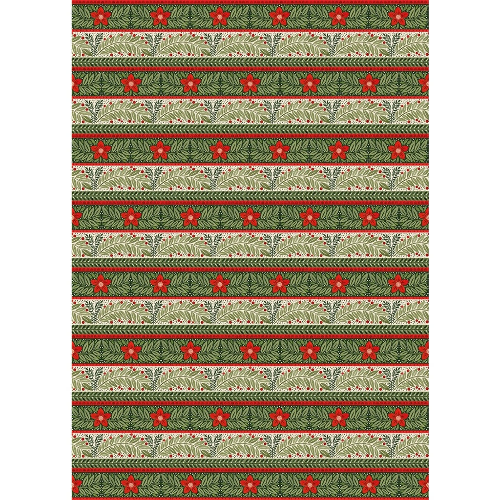 The Art File Greensleeves Christmas Roll Wrap