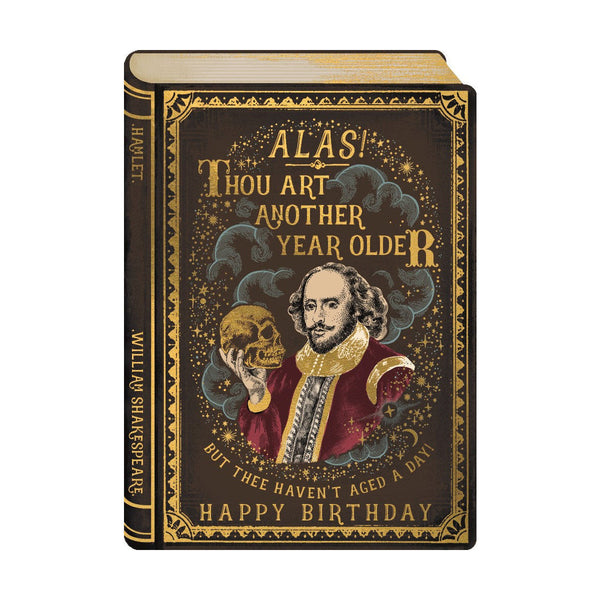 The Art File Alas Thou Art Another Year Older Birthday Book Card