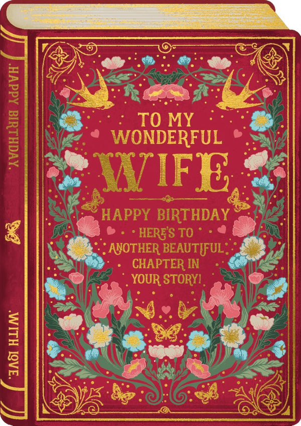 The Art File To My Wonderful Wife Birthday Card