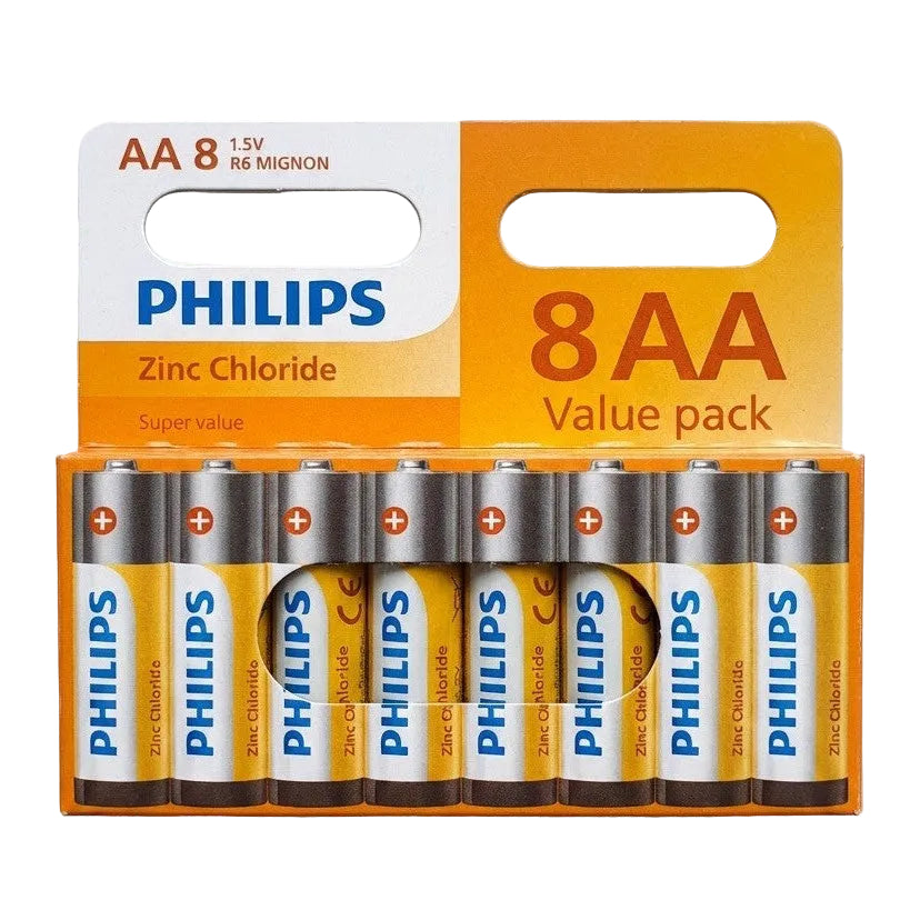 AA Philips Batteries 8 Pack – Long Lasting Power