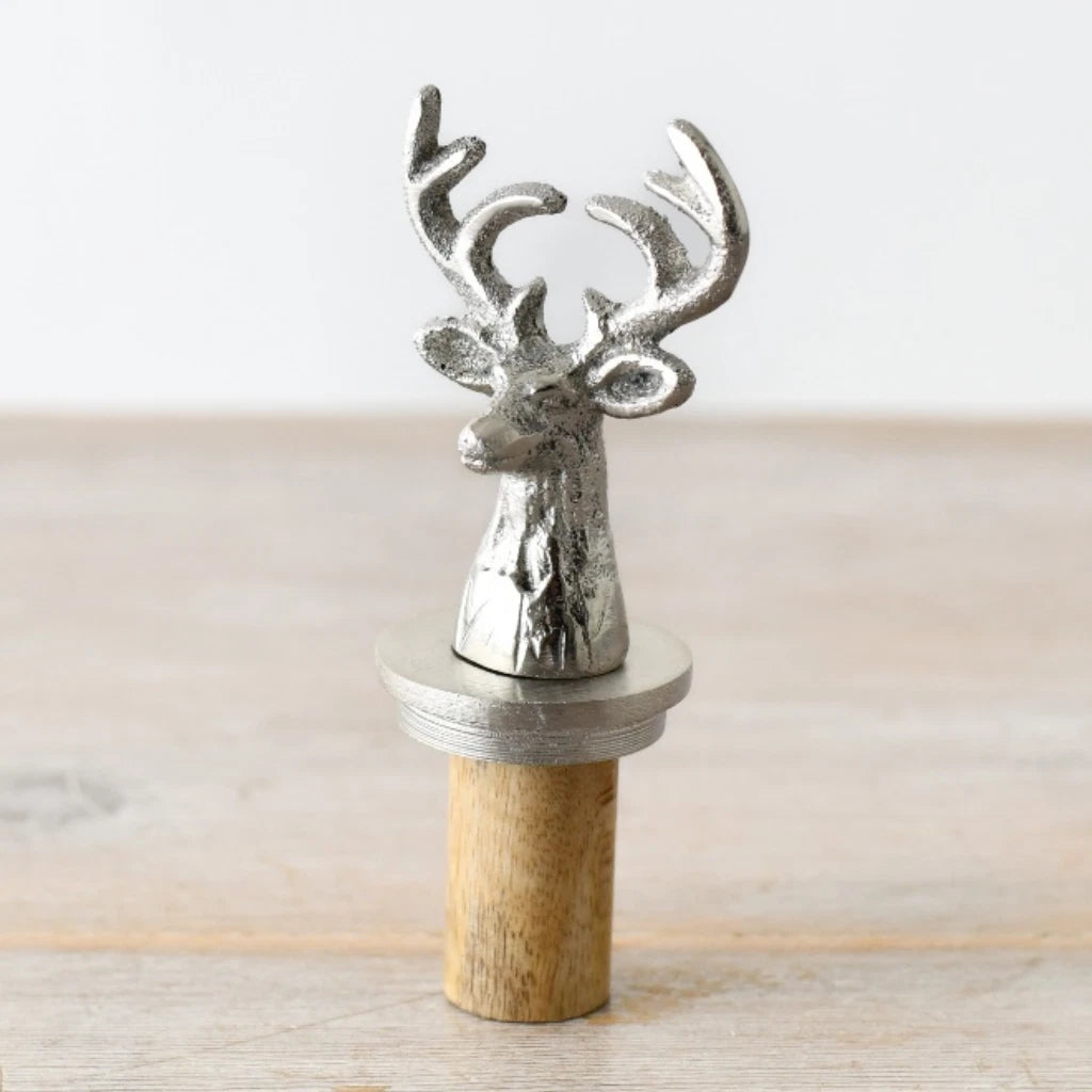 Stag Silver Bottle Topper