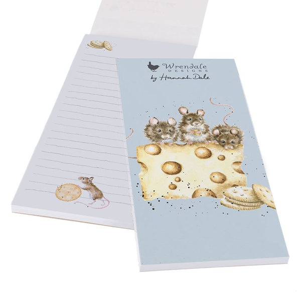 Wrendale 'Crackers about Cheese' Mouse Shopping Pad
