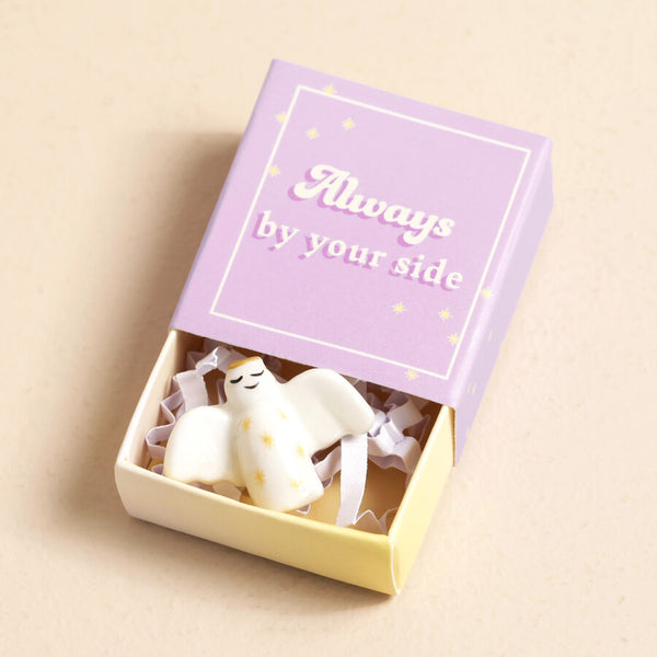 Lisa Angel Tiny Matchbox Ceramic Angel Token