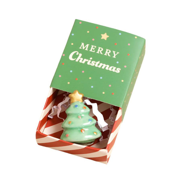 Lisa Angel Tiny Matchbox Ceramic Christmas Tree Token