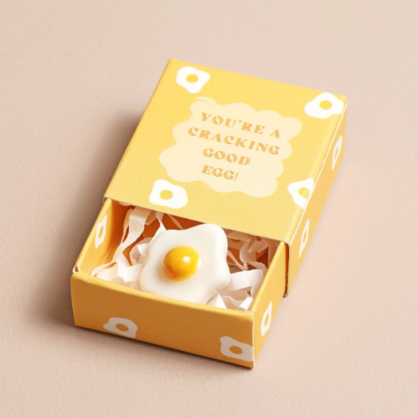 Lisa Angel Tiny Matchbox Ceramic Egg Token