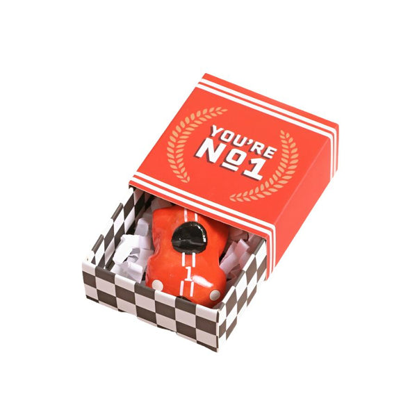 Lisa Angel Tiny Matchbox Ceramic Racing Car Token