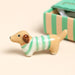 Lisa Angel Tiny Matchbox Ceramic Sausage Dog Token