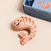 Lisa Angel Tiny Matchbox Ceramic Shrimp Token
