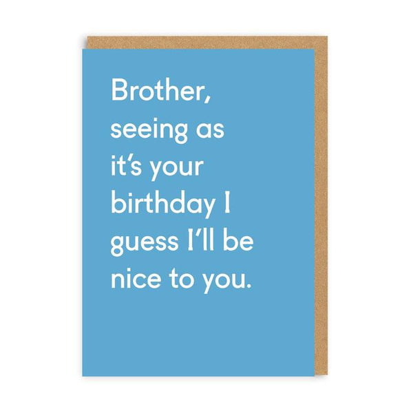 Ohh Deer Brother, Seeing As Its Your Birthday Greeting Card