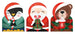 The Art File Christmas Trio Box Cards - Christmas Cuties