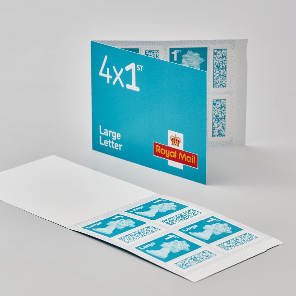 4 x 1st Class Stamp Book