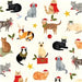 The Art File Santa Paws Cats - Pack of 10 Christmas Cards
