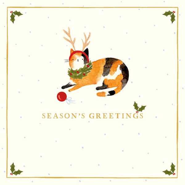 The Art File Santa Paws Cats - Pack of 10 Christmas Cards