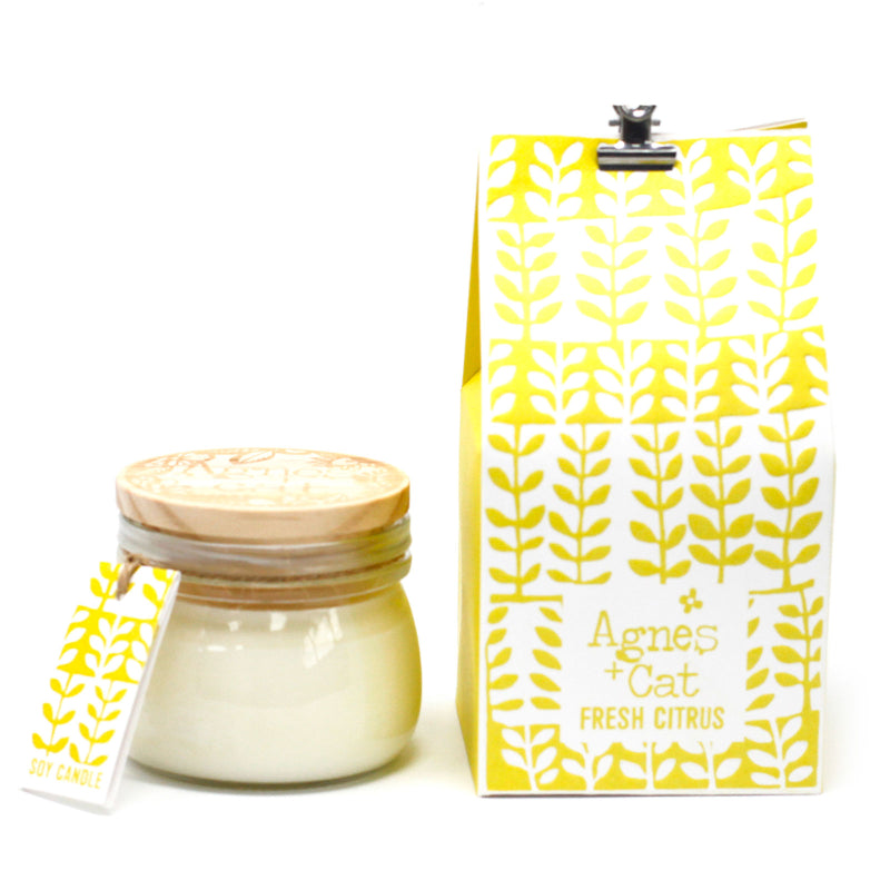 Agnes + Cat Small Kilner Jar Candle - Fresh Citrus