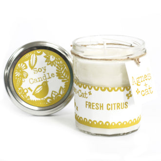 Agnes + Cat Jam Jar Candle - Fresh Citrus