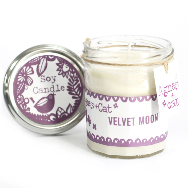 Agnes + Cat Jam Jar Candle - Velvet Moon