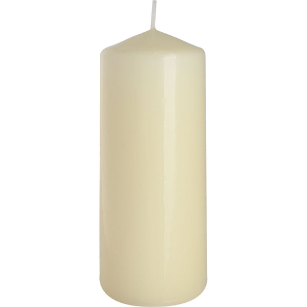Ancient Wisdom Pillar Candle 60 x 150mm - Ivory