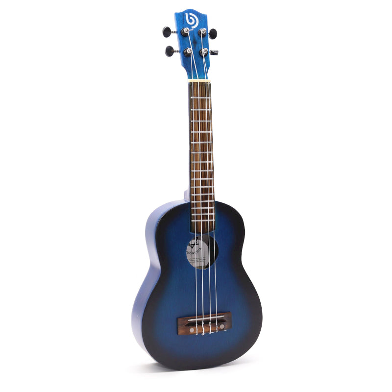 Ancient Wisdom Artisan Made Ukulele - Blue Sunburst Sunburst Finish (4 String)