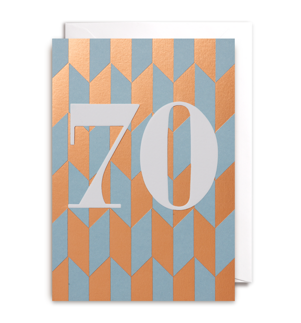1199 Kelly Hyatt - Seventy Card - Mrs Best Paper Co.