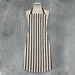 East of India Apron - Wide Black Stripes