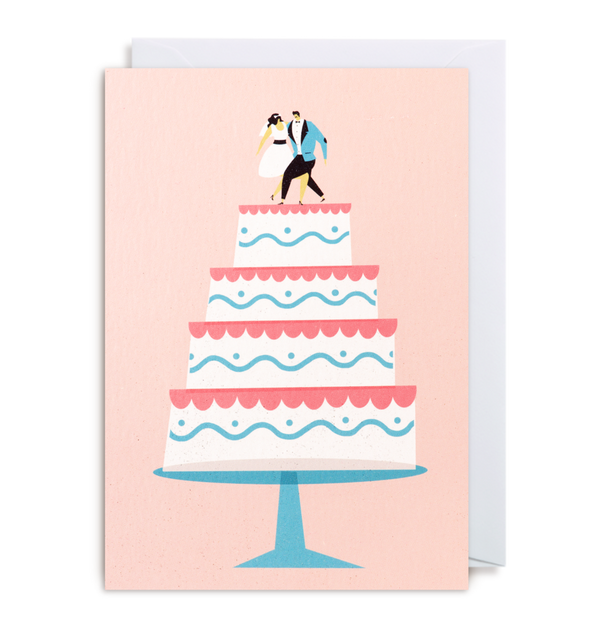 1291 Dawid Ryski - Wedding Cake Card - Mrs Best Paper Co.