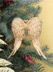 Gisela Graham Acrylic Matt Gold Wings Decoration - 15cms