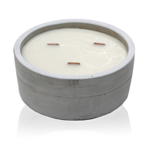 Ancient Wisdom Soy Wax Large Round Candle - Patchouli & Dark Amber