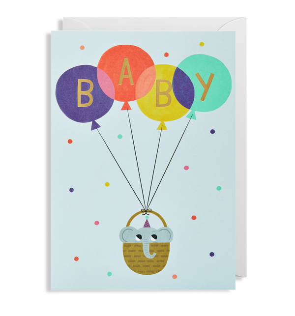 Allison Black - New Baby Boy Card - Lagom Design