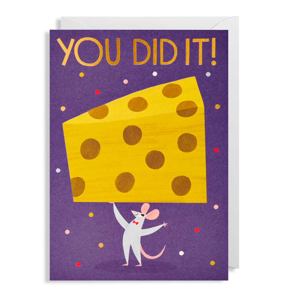 1710 Allison Black - You Did It! Greeting Card - Mrs Best Paper Co.