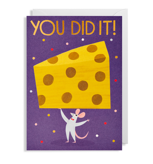 1710 Allison Black - You Did It! Greeting Card - Mrs Best Paper Co.