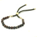 Ancient Wisdom 18K Gold Plated Gemstone Moss String Bracelet - Picasso Jasper