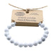 Ancient Wisdom Gemstone Power Bracelet - White Jasper