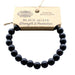 Ancient Wisdom Gemstone Power Bracelet - Black Agate