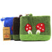 Ancient Wisdom Natural Felt Zipper Pouch - Mystic Mushrooms