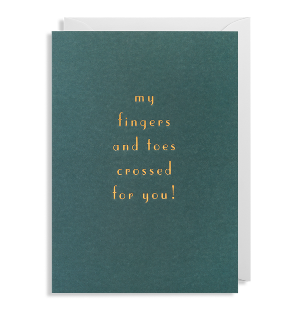 1975 Postco - Fingers Crossed! Greeting Card - Mrs Best Paper Co.