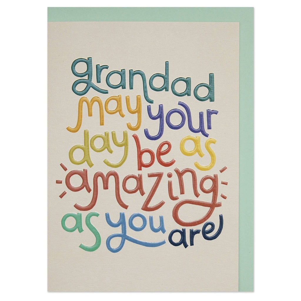 Raspberry Blossom Grandad May Your Day Be As Amazing As You Are Birthday Card