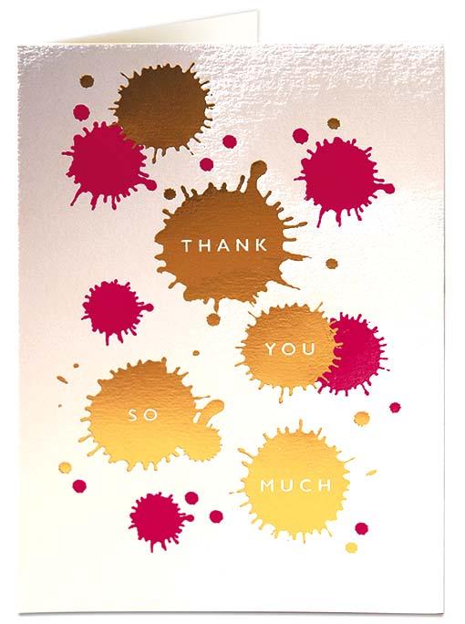 Archivist Thank You Splodges Card (Retired)