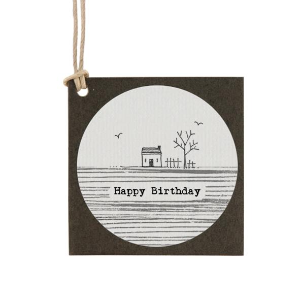 East of India Square Tag - Happy Birthday