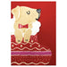Raspberry Blossom Puppy in Christmas Stocking
