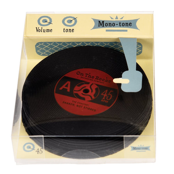 Rex London Set Of Six Silicone "Record" Coasters